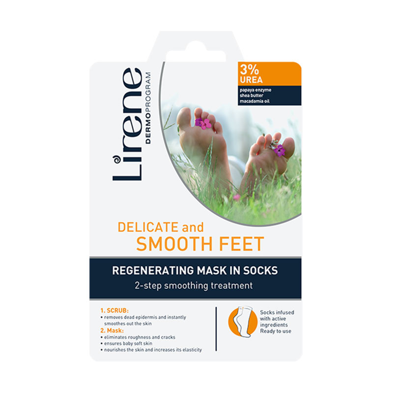 Маска-пілінг для ніг Lirene Regenerating Mask in Socks Ідеальне розгладження, 22 мл